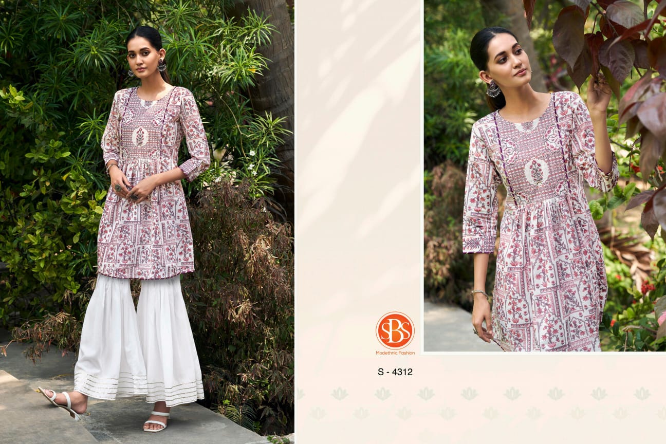 Darshita By Sbs Printed Kurtis With Bottom Catalog